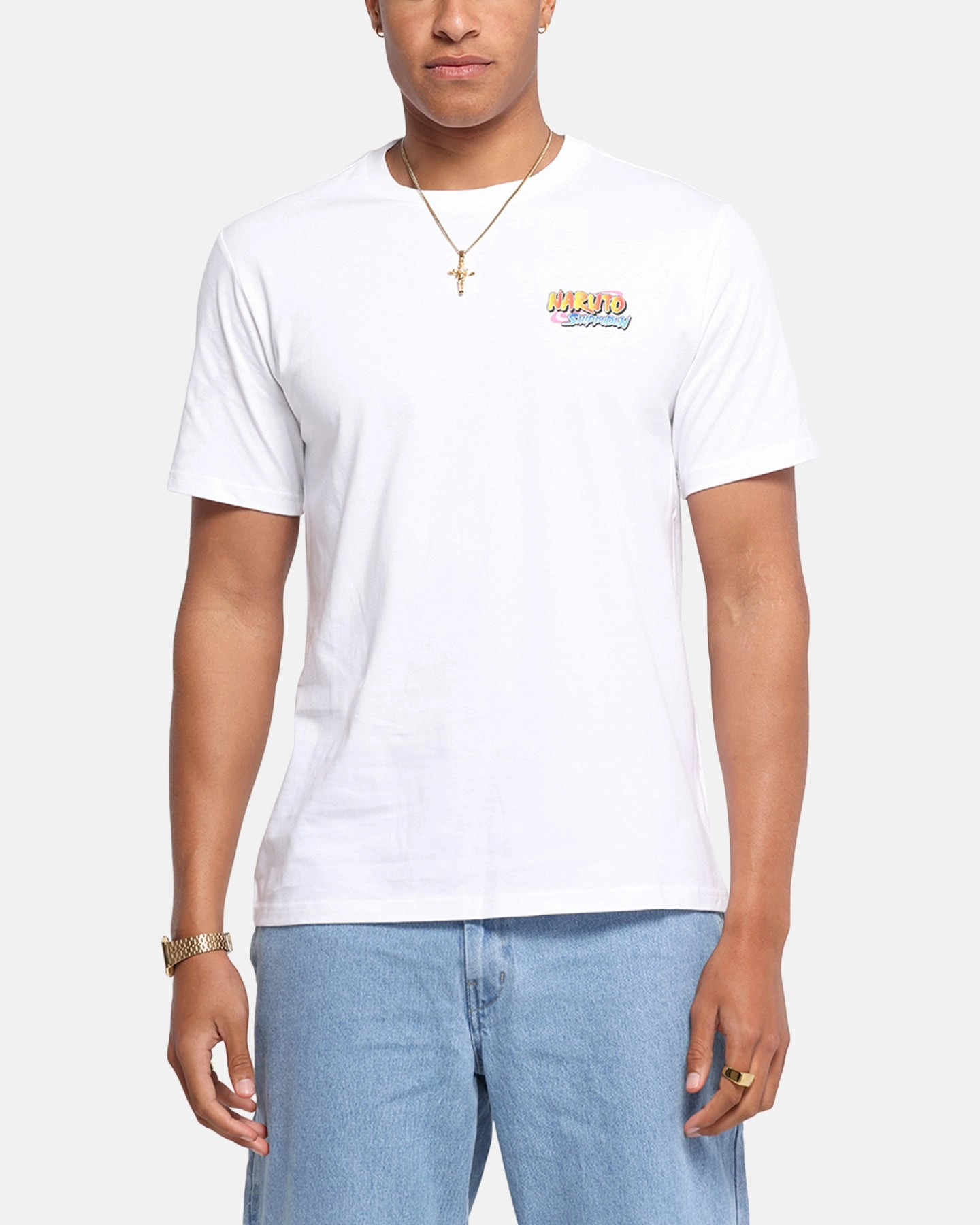 Non Toxic Materials Breathable knit Converse x Naruto Graphic T-Shirt White