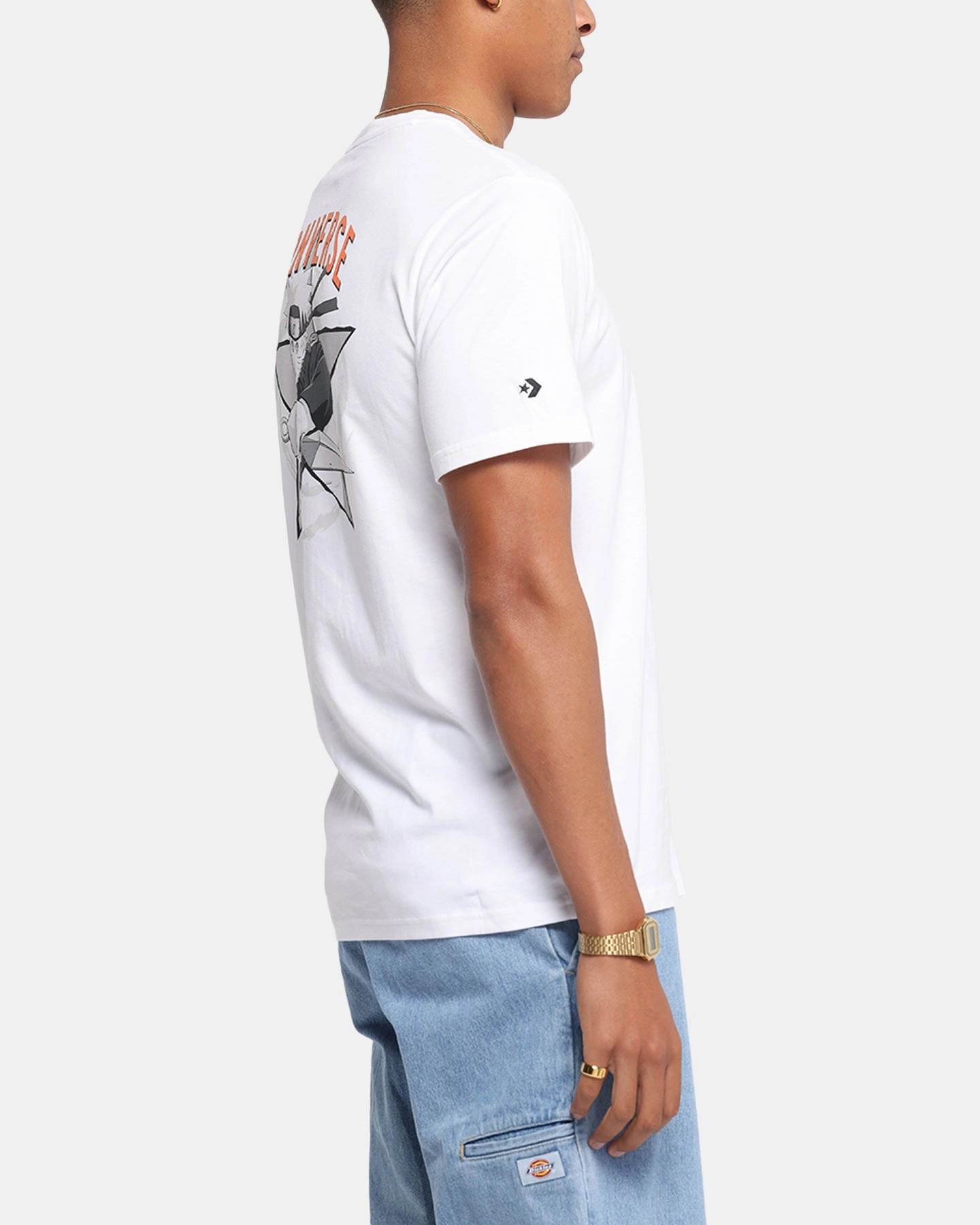 Street Trend Look Converse x Naruto Graphic T-Shirt White