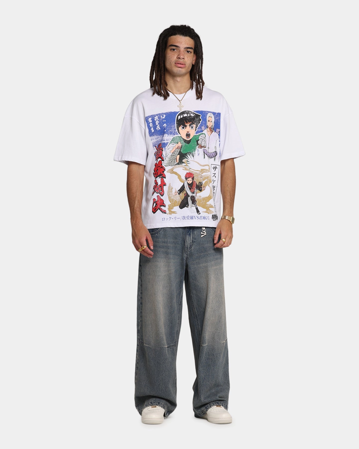 73 Studio X Naruto Kimmimaro Vintage T-Shirt White Easy Care NonIronTechnology