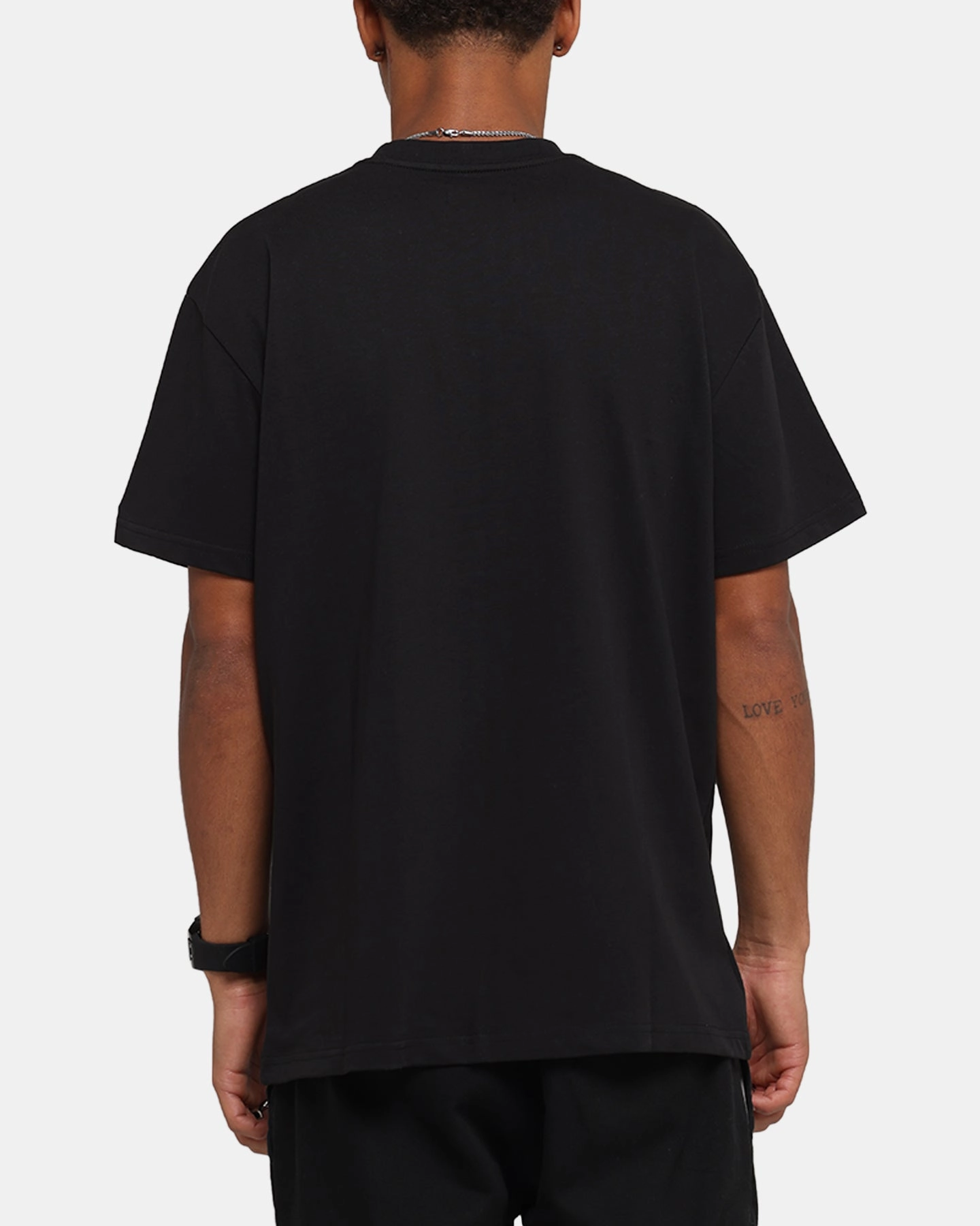 X-Large Oval Script T-Shirt Black MinimalBranding