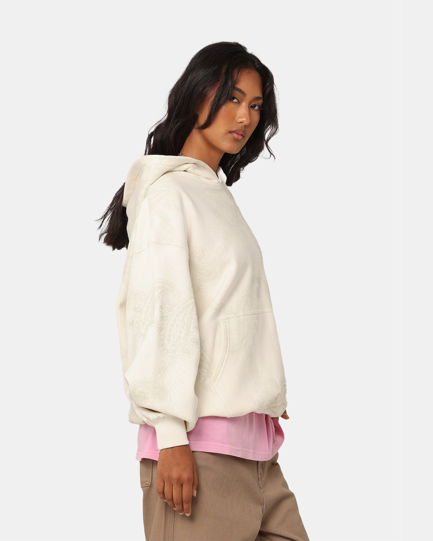 Keychain Work Layer Dreamville Records Hoodie Cream