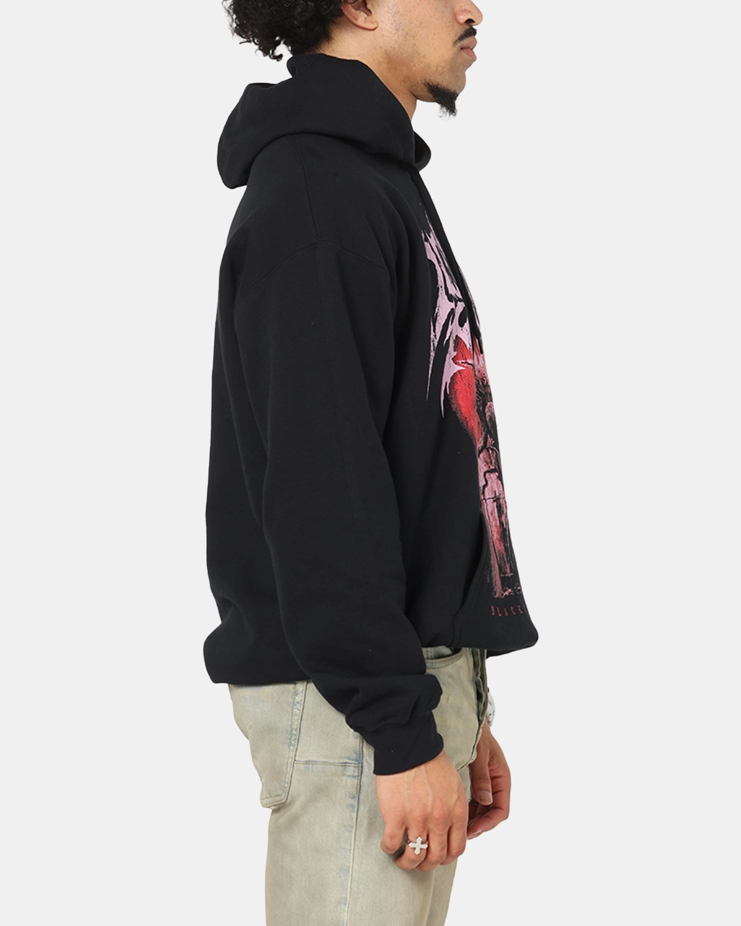 Ice Nine Kills Cat Tombstone Hoodie Black Productivity - increased Hypoallergenic Fiber