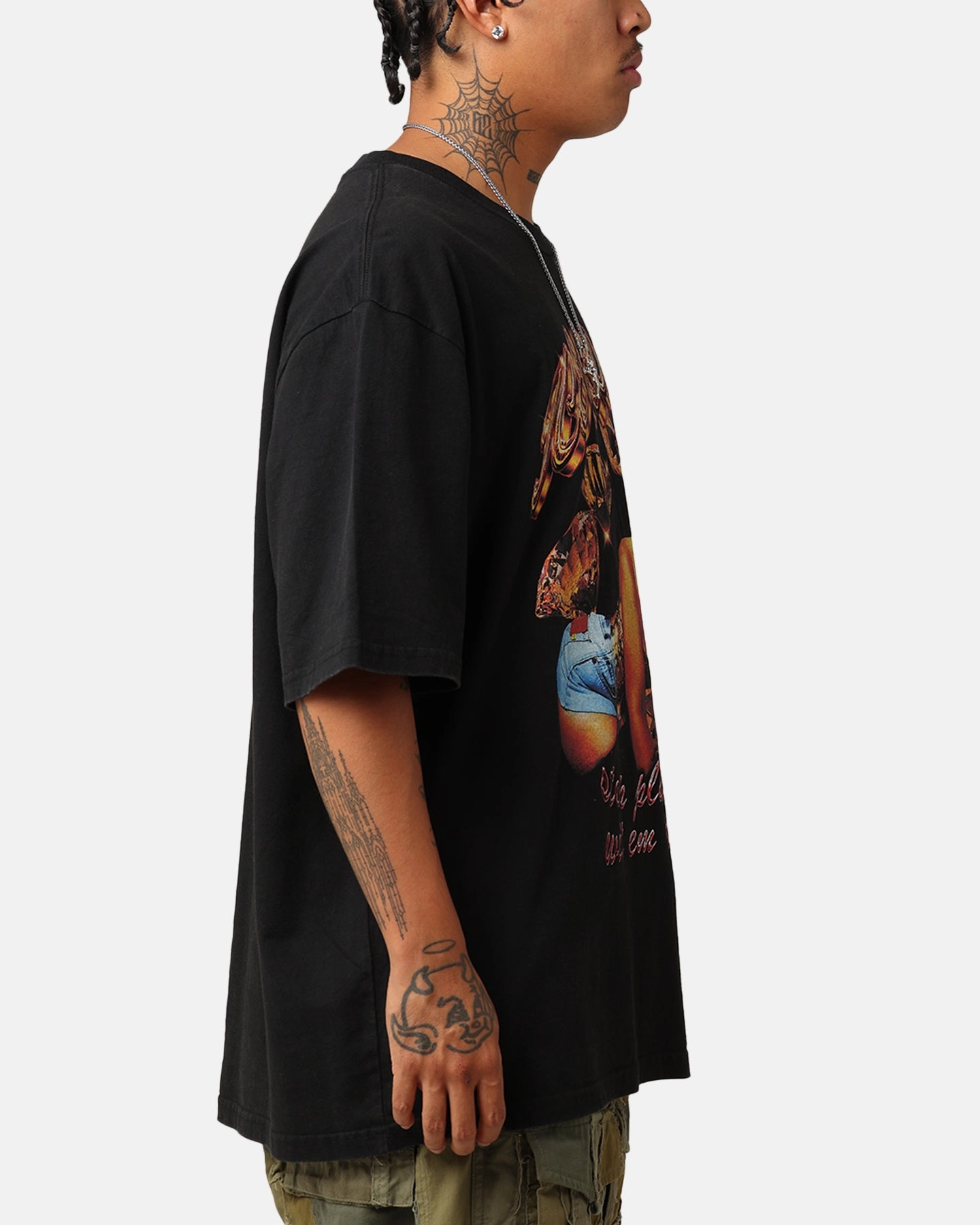 Ice Spice Riot T-Shirt Washed Black coordinate with other items graduation