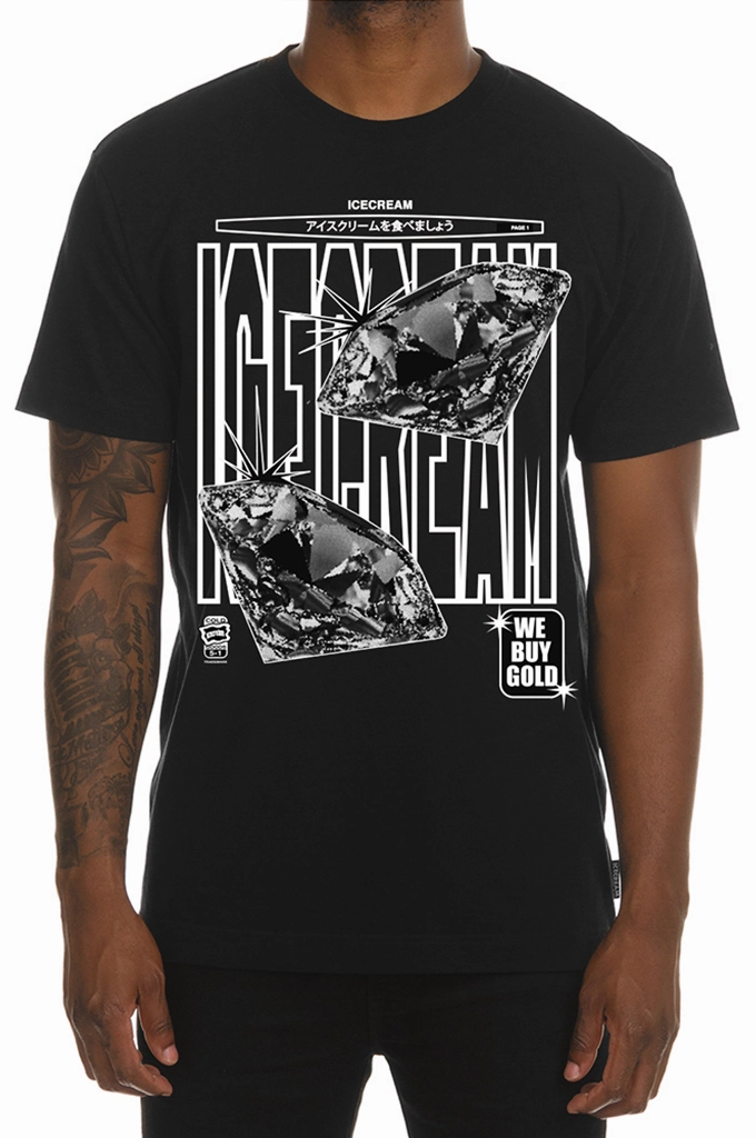 Icecream Big Rocks SS Tee Durable Construction Modern Trend Look