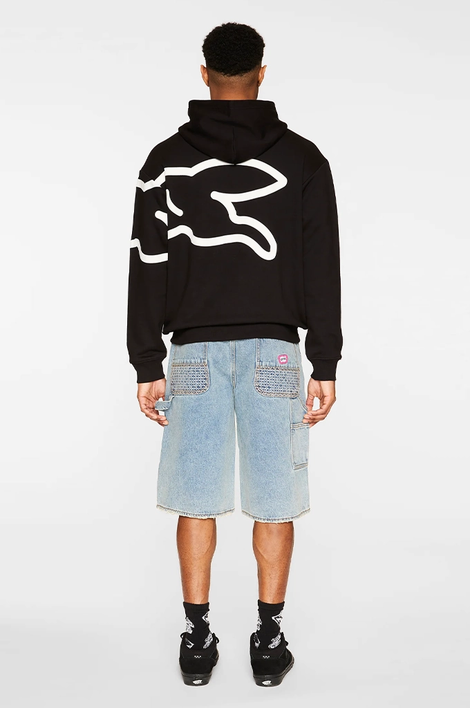 Icecream Biggie Pullover Hoodie Organic Cotton Blend Taped Necklines Bound Hem
