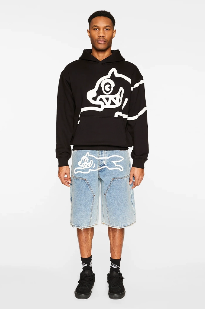 Icecream Biggie Pullover Hoodie Organic Cotton Blend multi crewed Grip Waistband