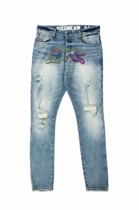 Fashion Stretch Icecream Creme Jeans