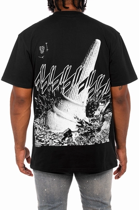 Hygroscopic Fiber Icecream Explosion SS Knit Tee (Oversized)