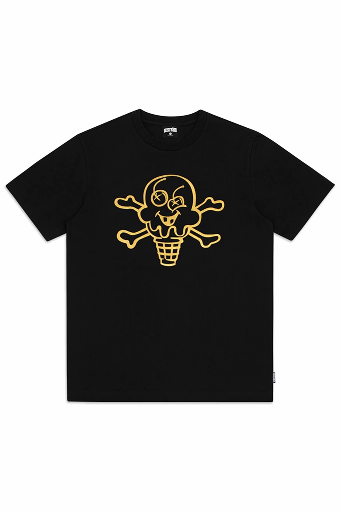 Perfect for Outdoors Summer Style Icecream Metallic SS Tee