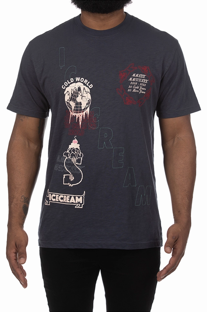 Icecream Vegas SS Knit Tee Breathable Cotton Fabric
