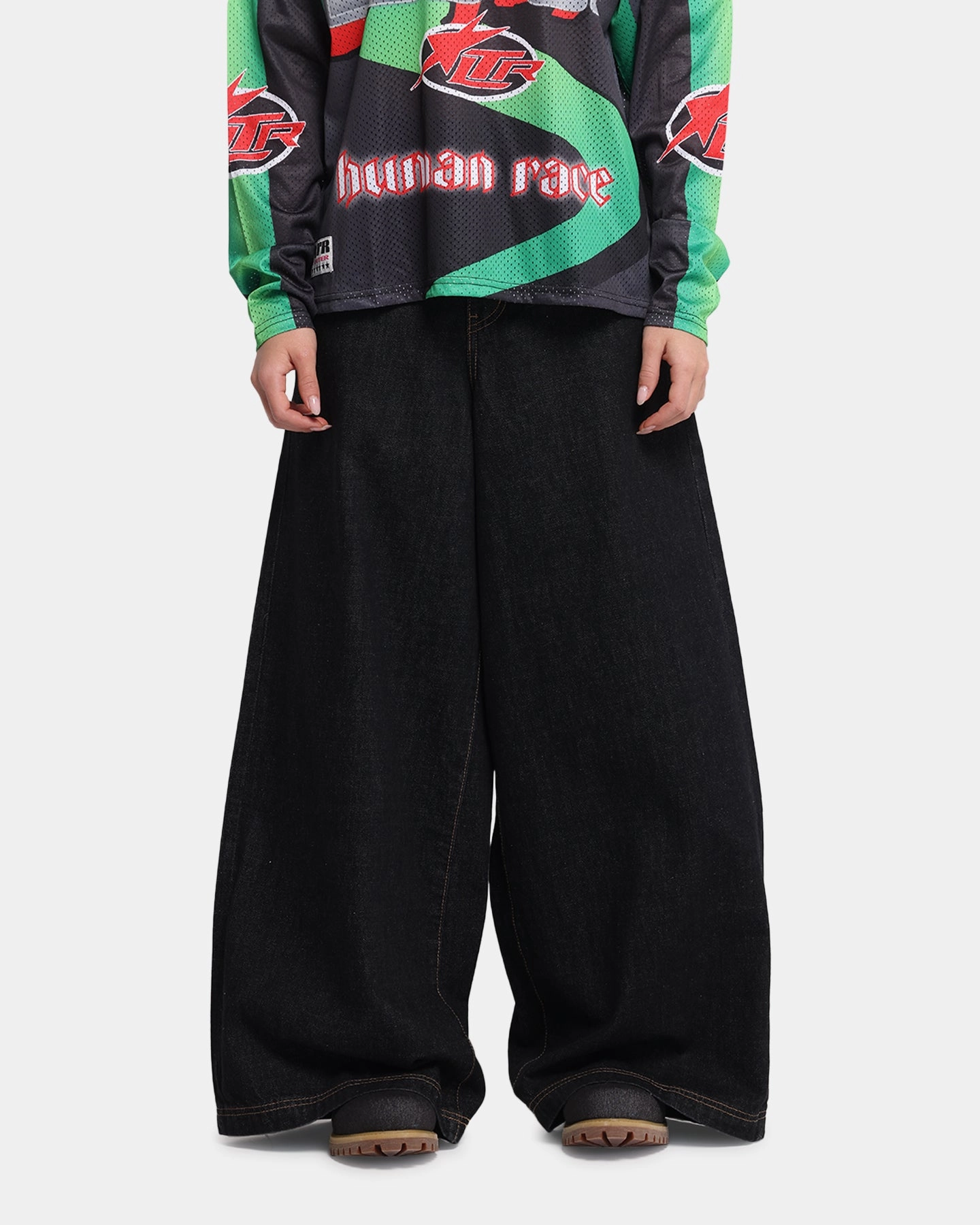 Loiter Skate Jeans Black Family Style Slim Formal Adult Fashion