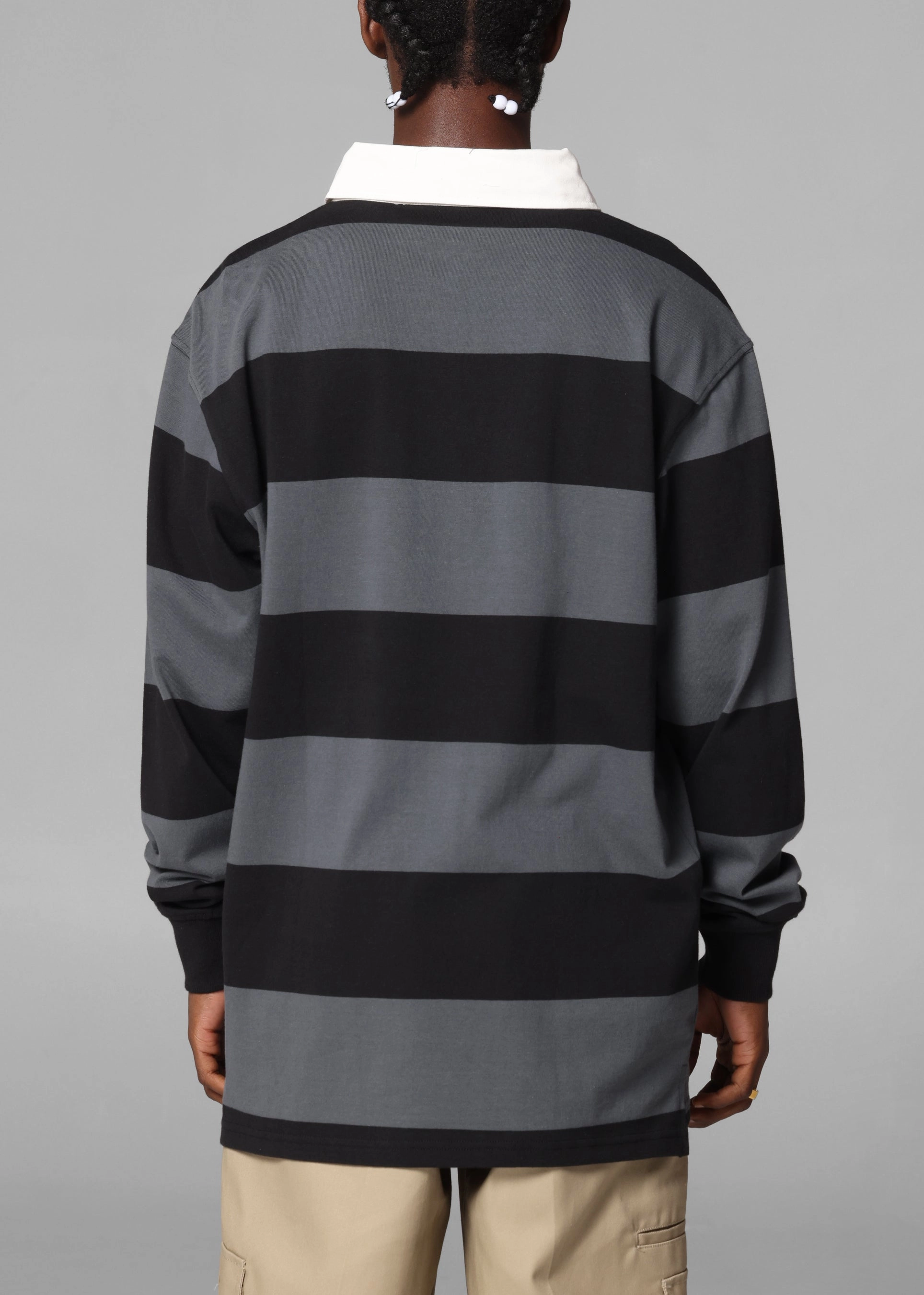 Bleacher Athletic Penrith Panthers NRL Stripe Rugby Polo Shirt Official Team Colour Layering Piece golf club