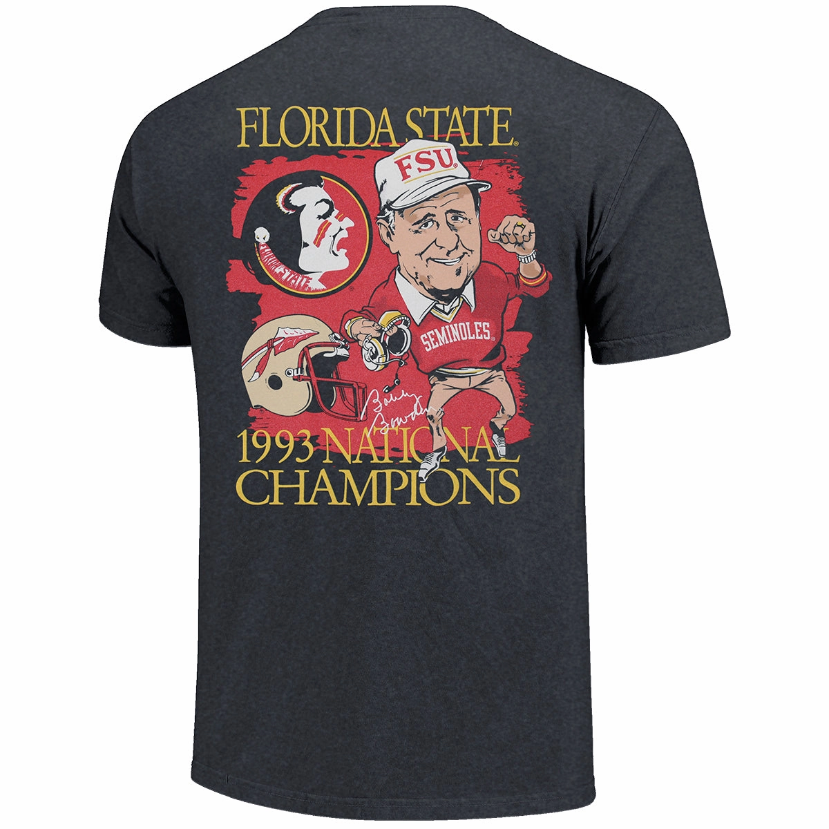 Functional Style Image One Adult/Unisex Vault Bowden 93 Champs Design Short Sleeve T-shirt - Graphite Heather