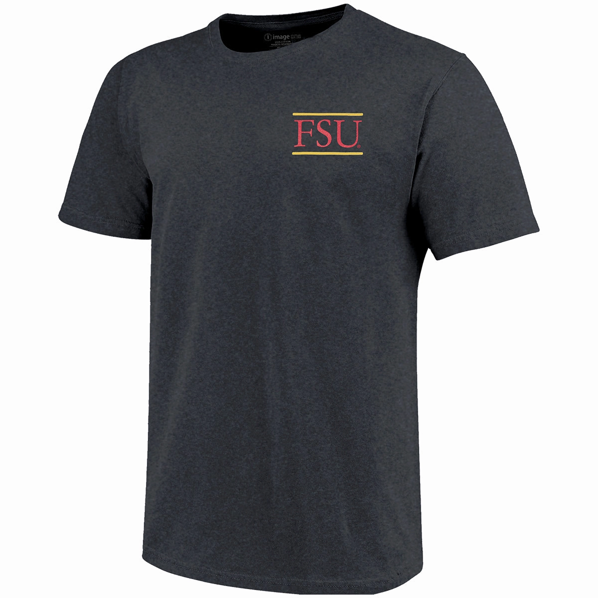 Image One Adult/Unisex Vault Bowden 93 Champs Design Short Sleeve T-shirt - Graphite Heather Comfy Layer