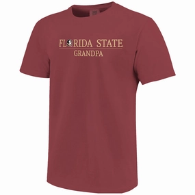 Image One Comfort Colors Florida State Grandpa Short Sleeve T-shirt - Brick Cozy Layer