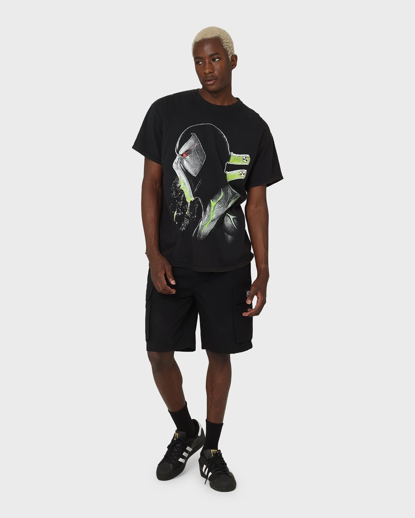 Goat Crew X DC Batman Bane Metal Vintage T-Shirt Black Wash Smooth Seam Technology
