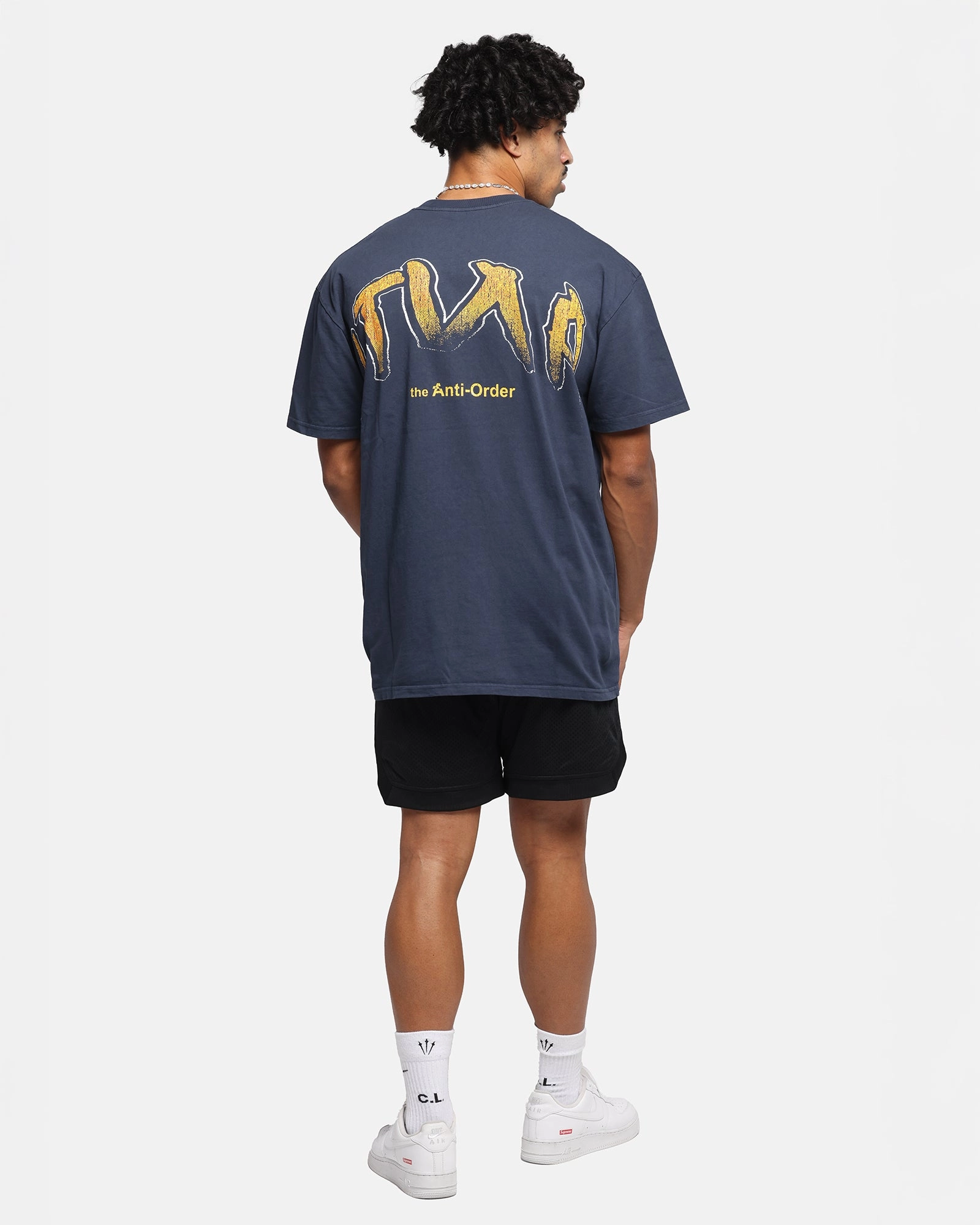 Casual Choice The Anti Order Anti Collegate Boxy T-Shirt Navy