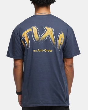 The Anti Order Anti Collegate Boxy T-Shirt Navy Button Down