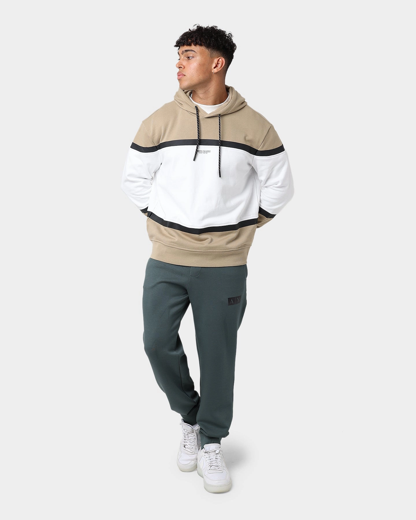 Armani Exchange Felpa Hoodie Tree House/Off White Stand runway show