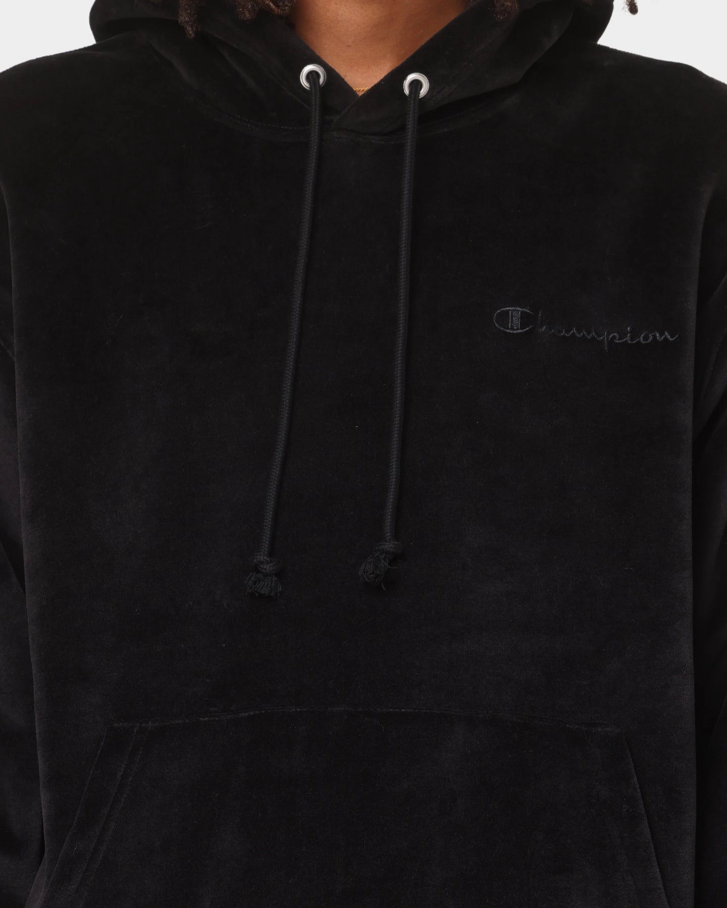 WaterproofSeams Champion RB Velour Hoodie Black