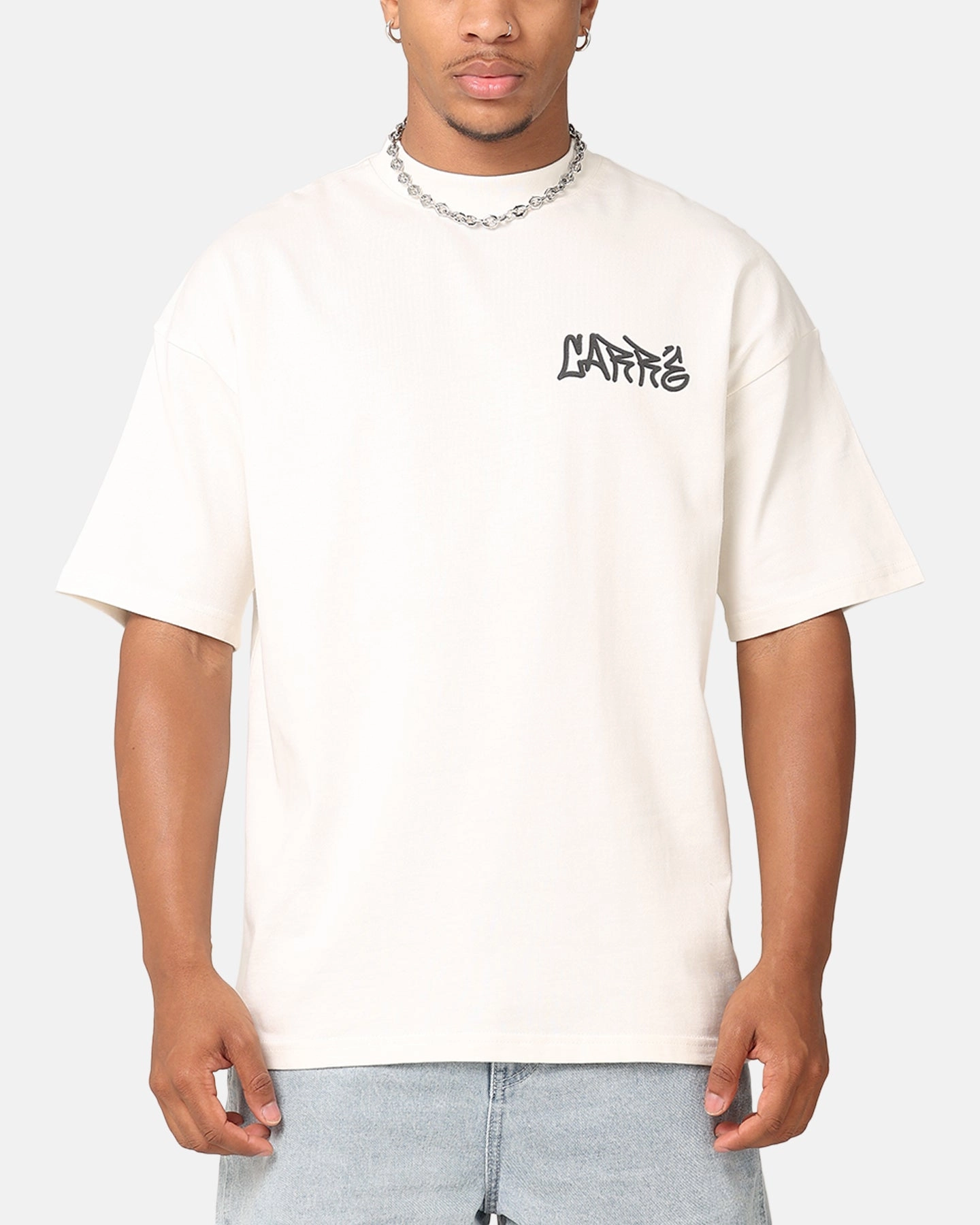 Pullover Carre Roll The Odds T-Shirt Off White
