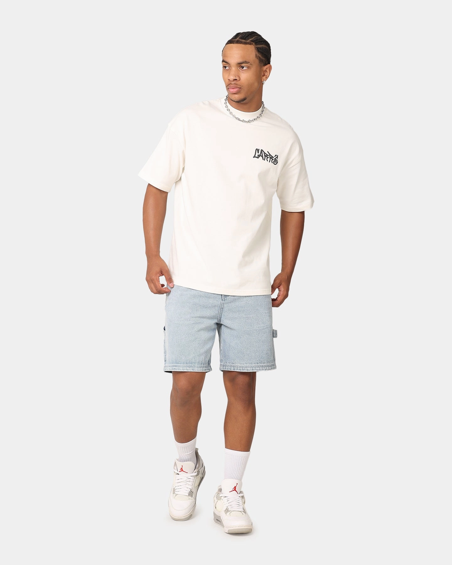 Athletic Wear Versatile Comfort Carre Roll The Odds T-Shirt Off White