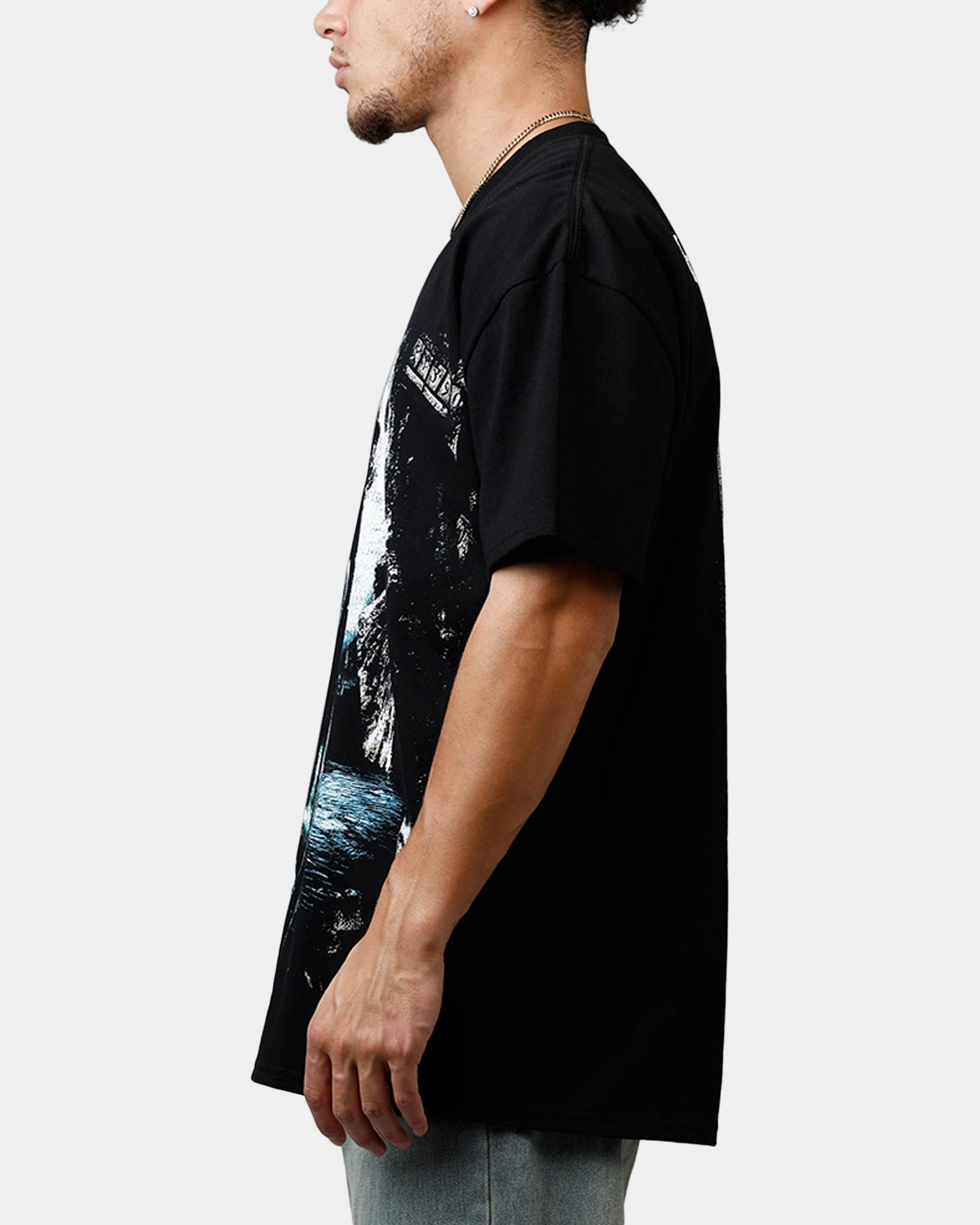 GarmentDyedTexture Everyday Style Goat Crew X Harry Potter Sirius Heavyweight T-Shirt Black
