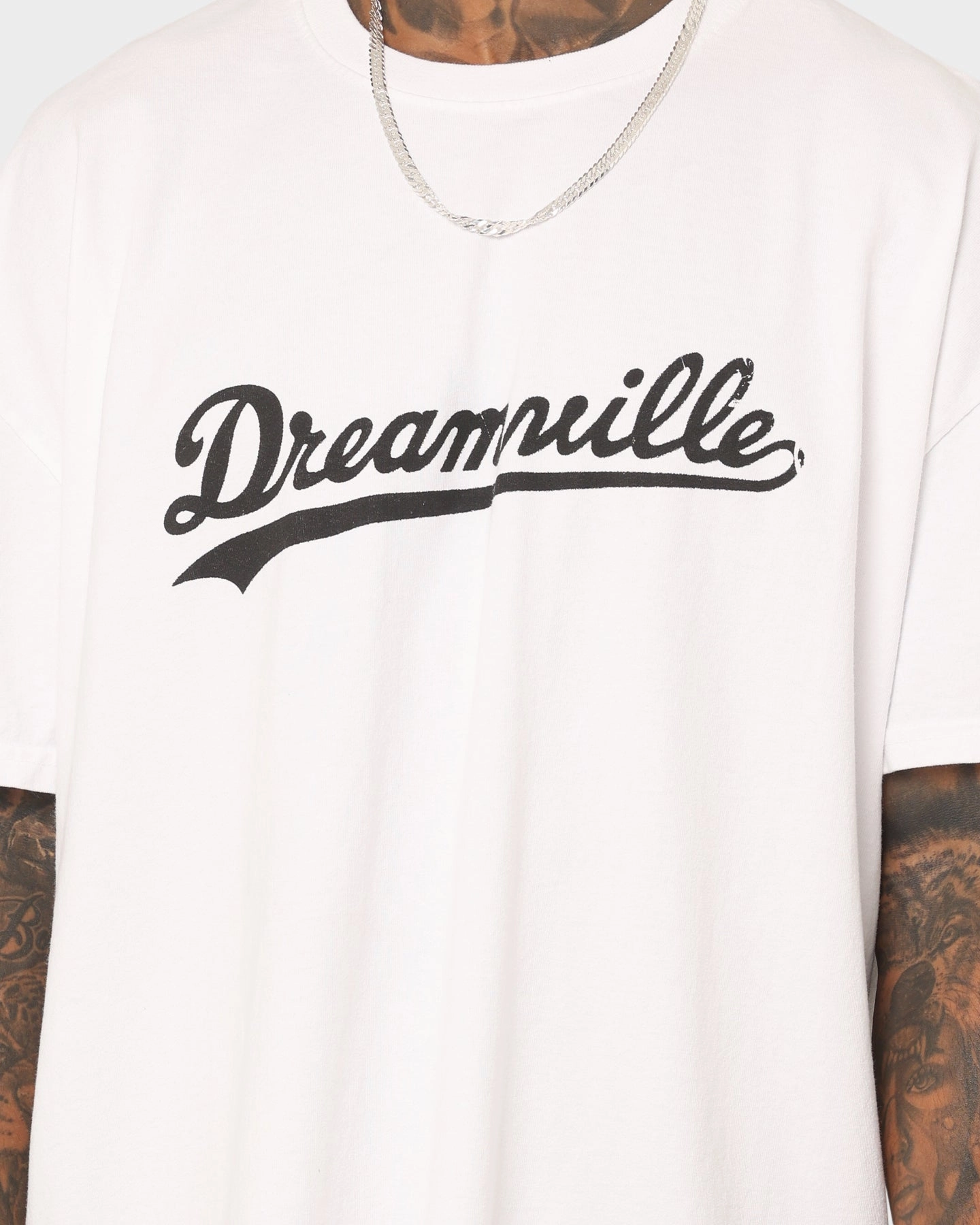 Dreamville Dreamville Logo Vintage T-Shirt Off White Travel Trend