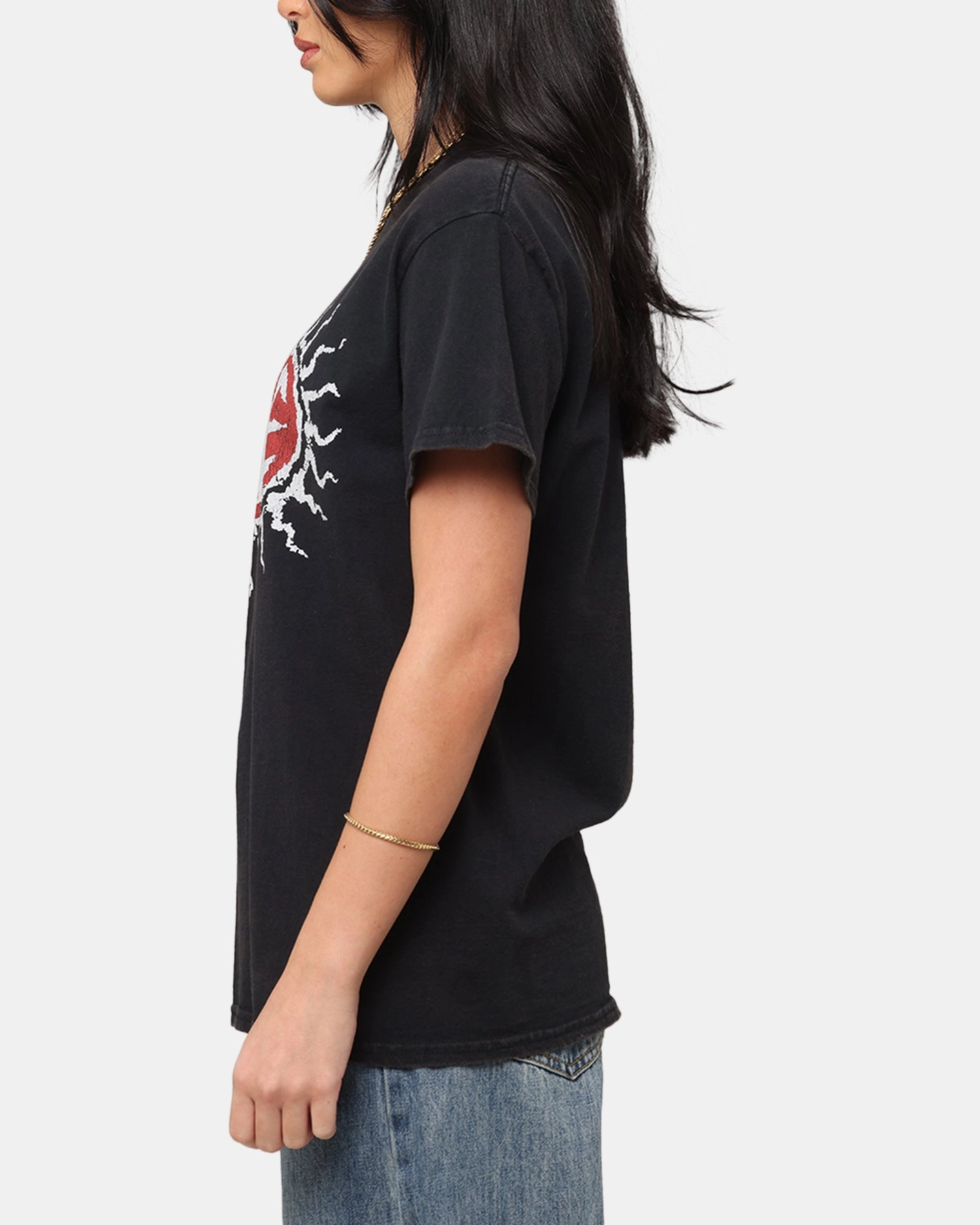 Hole Hole Vintage T-Shirt Black Vintage Cozy Layers