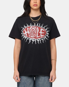 Hole Hole Vintage T-Shirt Black Vintage Practical Comfort