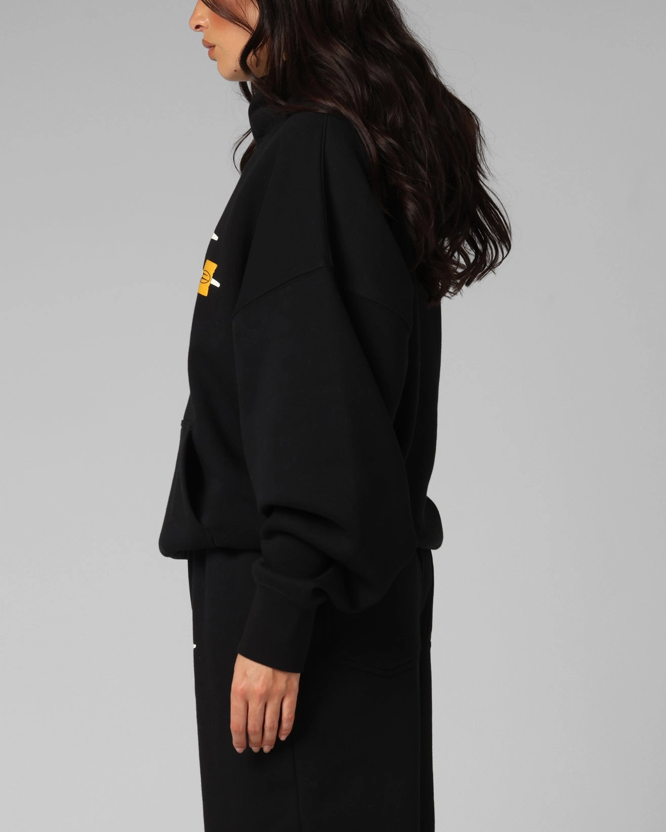 Loiter Hybrid Premium Hoodie Black Rain Blocker