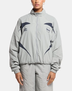 Boiler Room X Umbro Shell Track Jacket Grey HighNeck InsulatedLayer