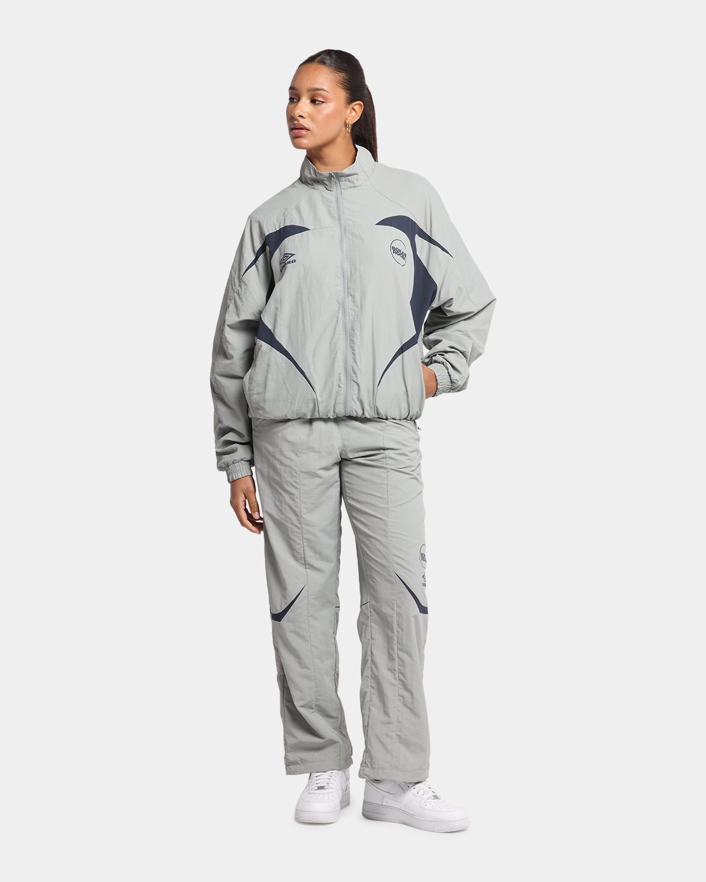 Boiler Room X Umbro Shell Track Jacket Grey suitable for talent shows Performance Wear