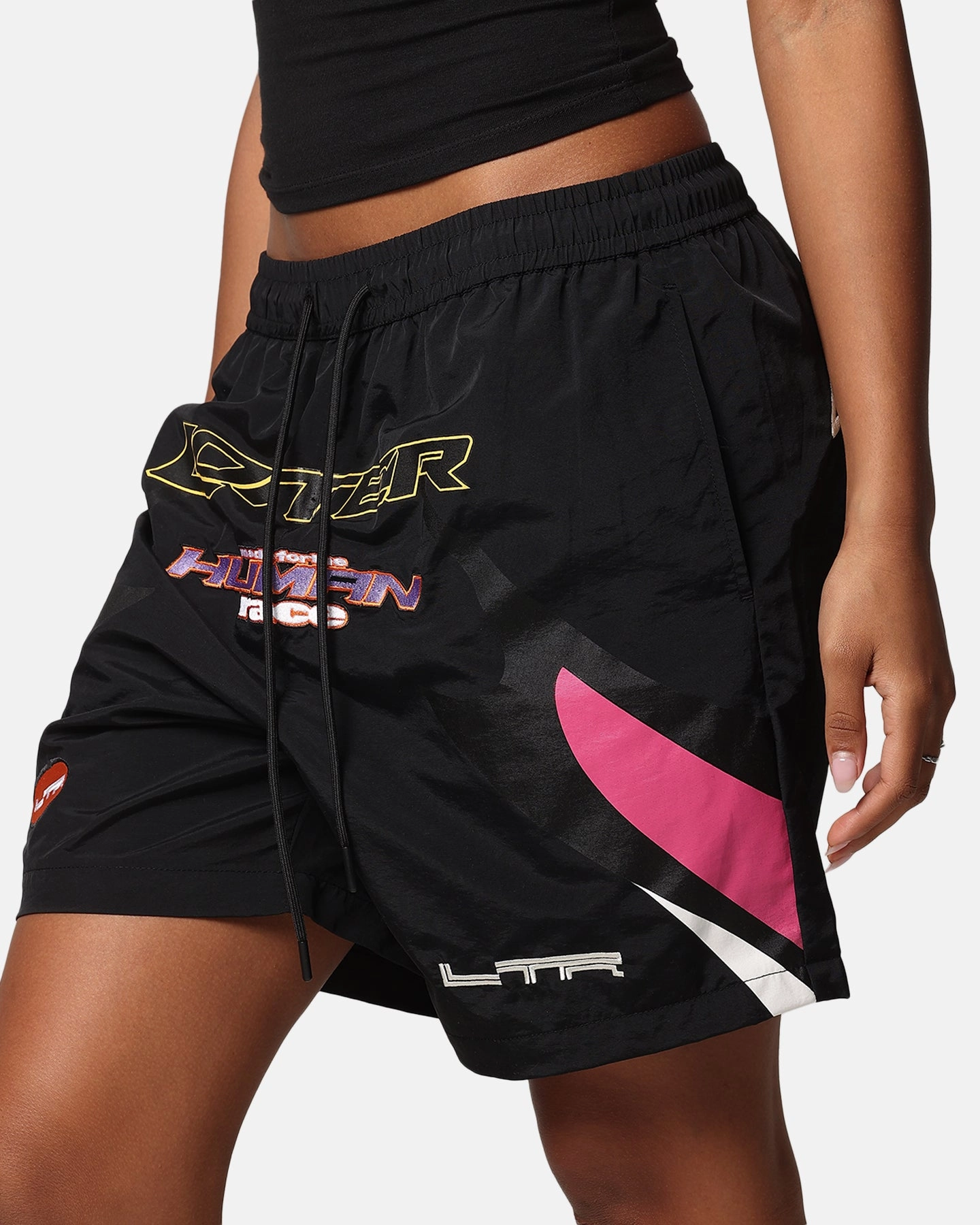 Loiter Motorway Walk Shorts Black garden party wear Extended Inseam Options