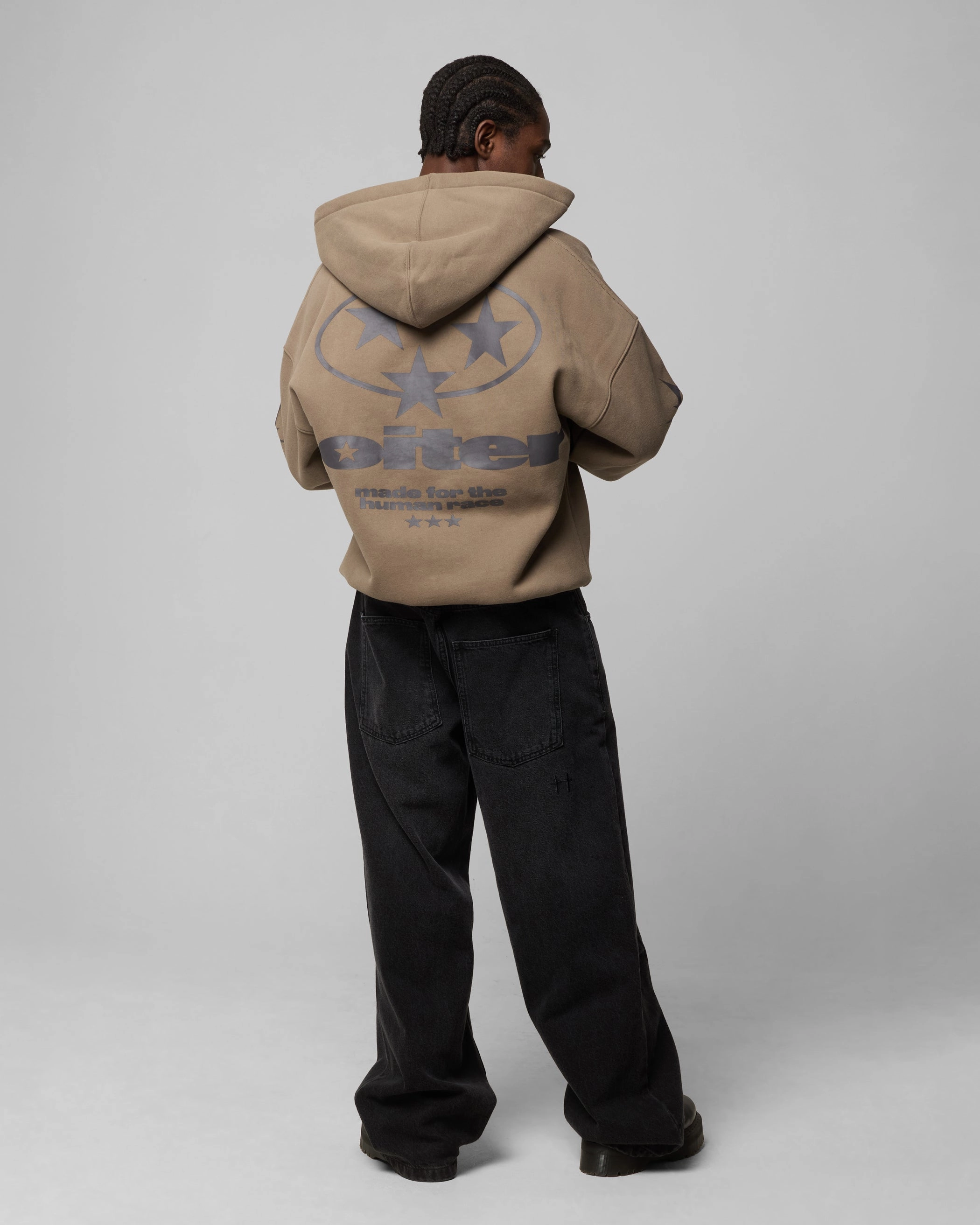 Windproof Wear Odor Control Treatment Loiter Solar Zip Hoodie Brown
