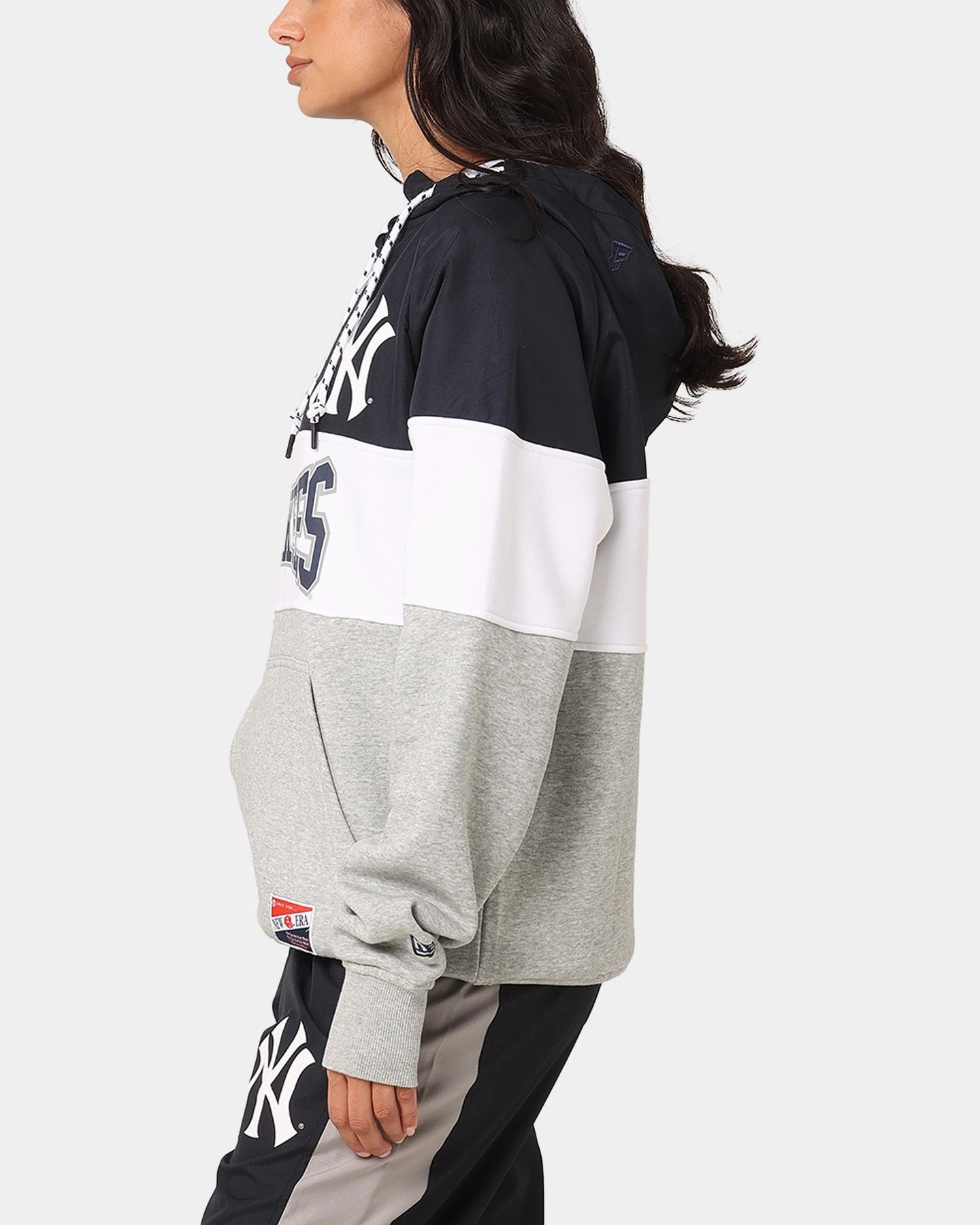 Hooded Design Sporty Design New Era New York Yankees Quarter Zip Hoodie Navy