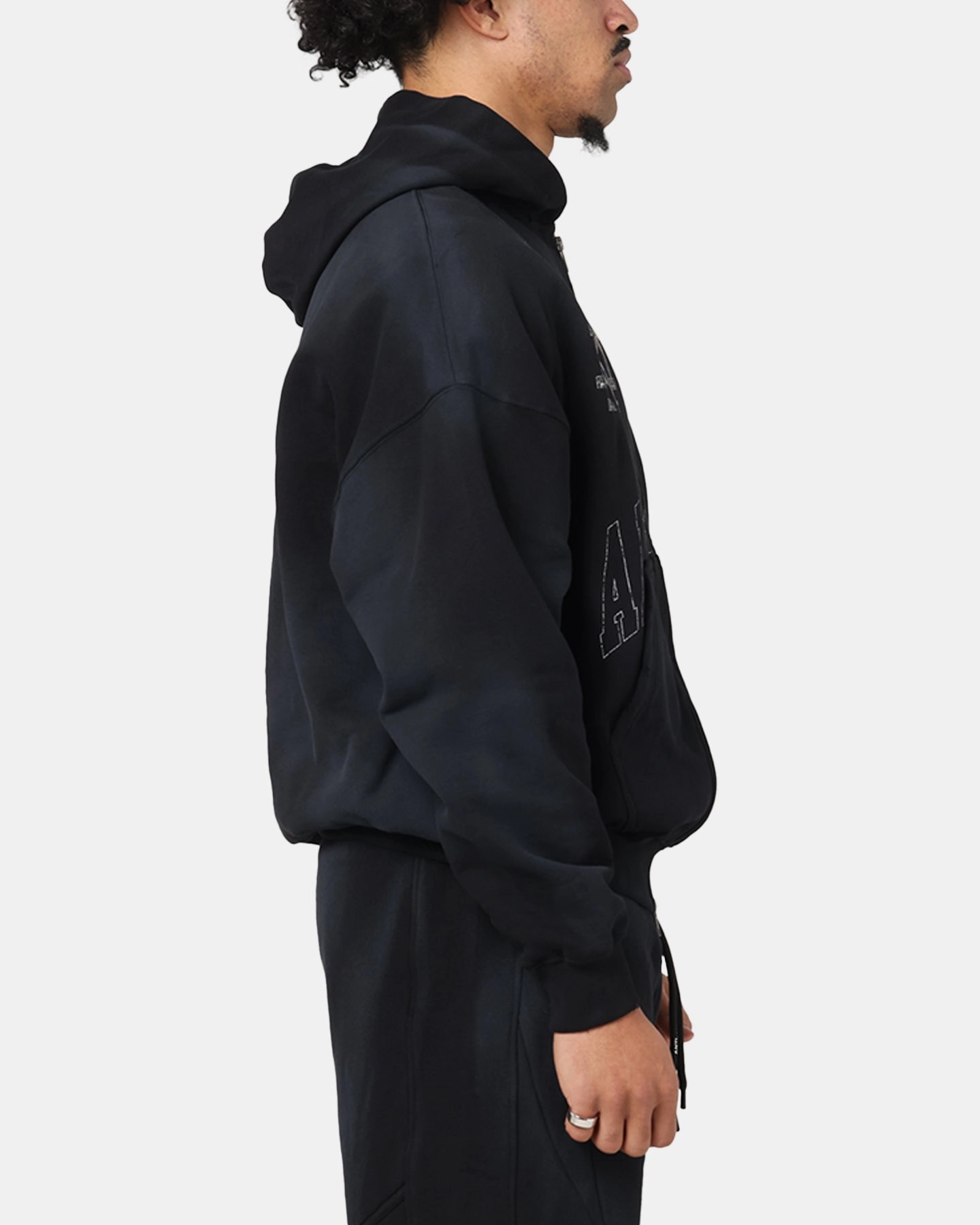 vibration - resistant The Anti Order Post Season Zip Hoodie Sunfade Black