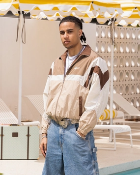 HeatRegulating Compressed Packaging Loiter Axel Track Jacket Brown/Tan