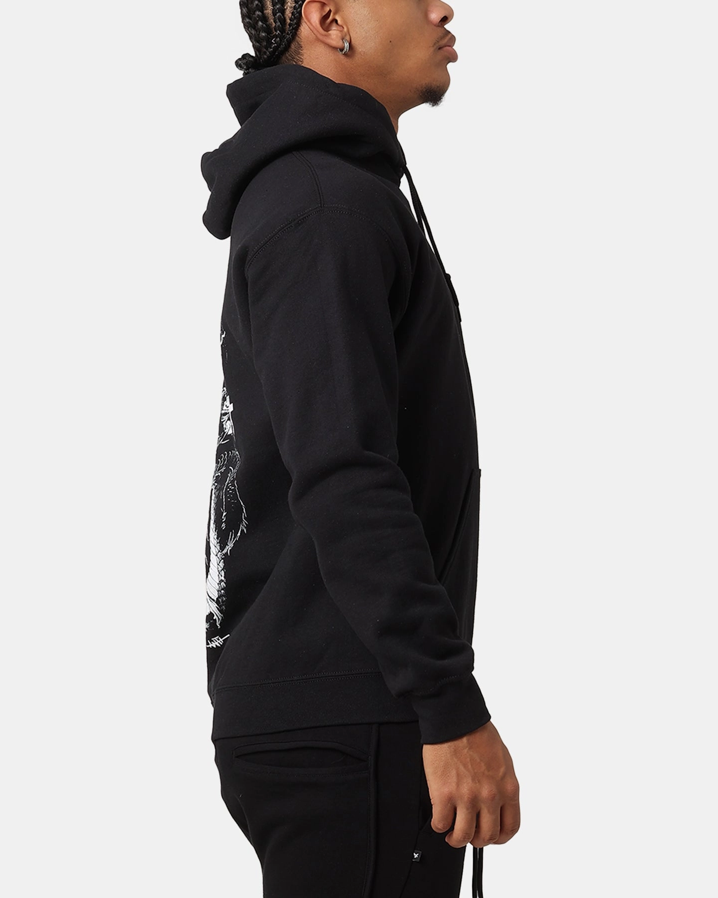 The Anti Order Double Dragon Hoodie Black/White Travel Fashion Protective Comfort