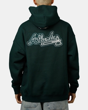 Pro Standard Atlanta Braves Tapestry 2.0 Hoodie Dark Green bus ride