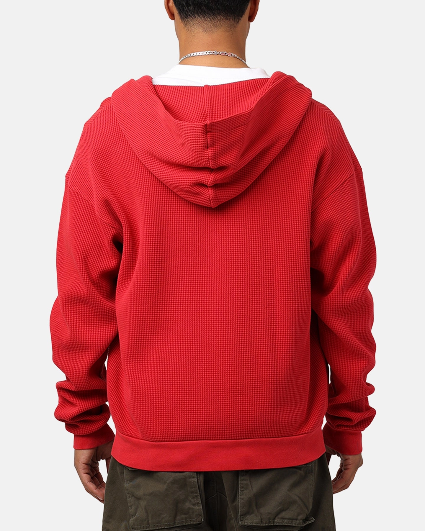 Strawberry Thermal Zip-Up Hoodie Red Easter wear