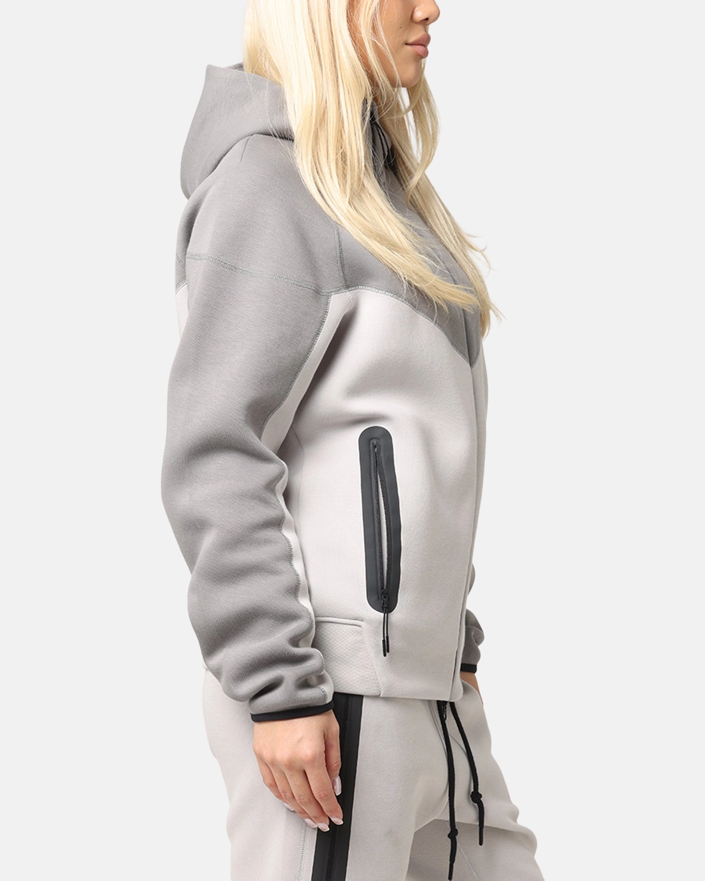 Nike Sportswear Tech Fleece Windrunner Full Zip Hoodie Lt Iron Ore/Flat Pewter/Black Urban Detail