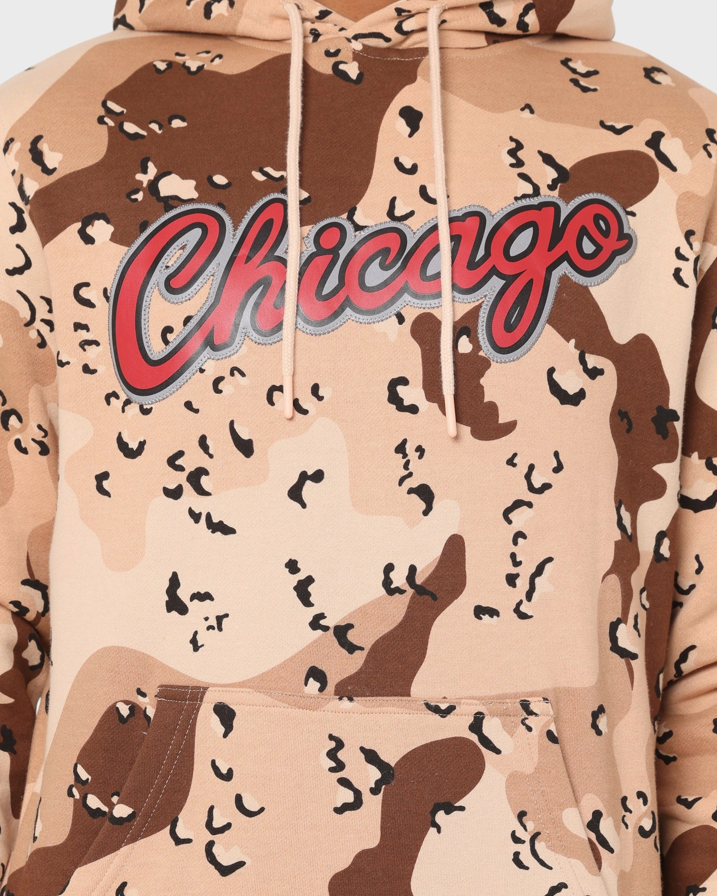 low quality Mitchell & Ness Chicago Bulls Camo Reflective Hoodie Sand Camo