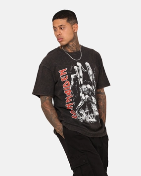 Iron Maiden Eddie Big Hand Vintage T-Shirt Black Wash Comfort Wearable Sophisticated Casual