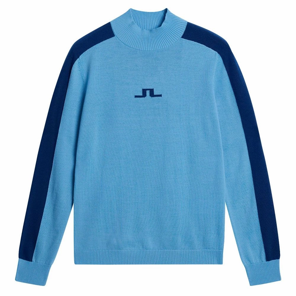 J.Lindeberg Adeline Knitted Golf Sweater Little Boy Blue - FW23 Women Urban Casual All Weather Adaptability