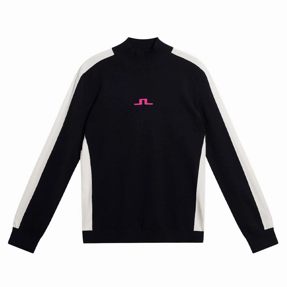 Functional Pocket Travel Wardrobe J.Lindeberg Adia Knitted Golf Sweater JL Navy - SS24 Women