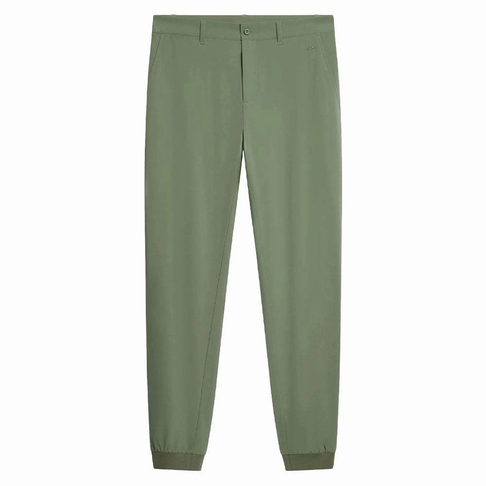 J.Lindeberg Cuff Jogger Golf Pants Oil Green - SP24 Men Moisture wicking