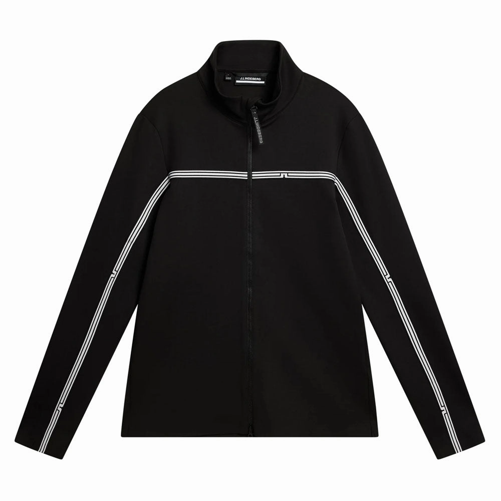 All Year Use J.Lindeberg Dallas Mid Layer Golf Pullover Black - FW23 Men