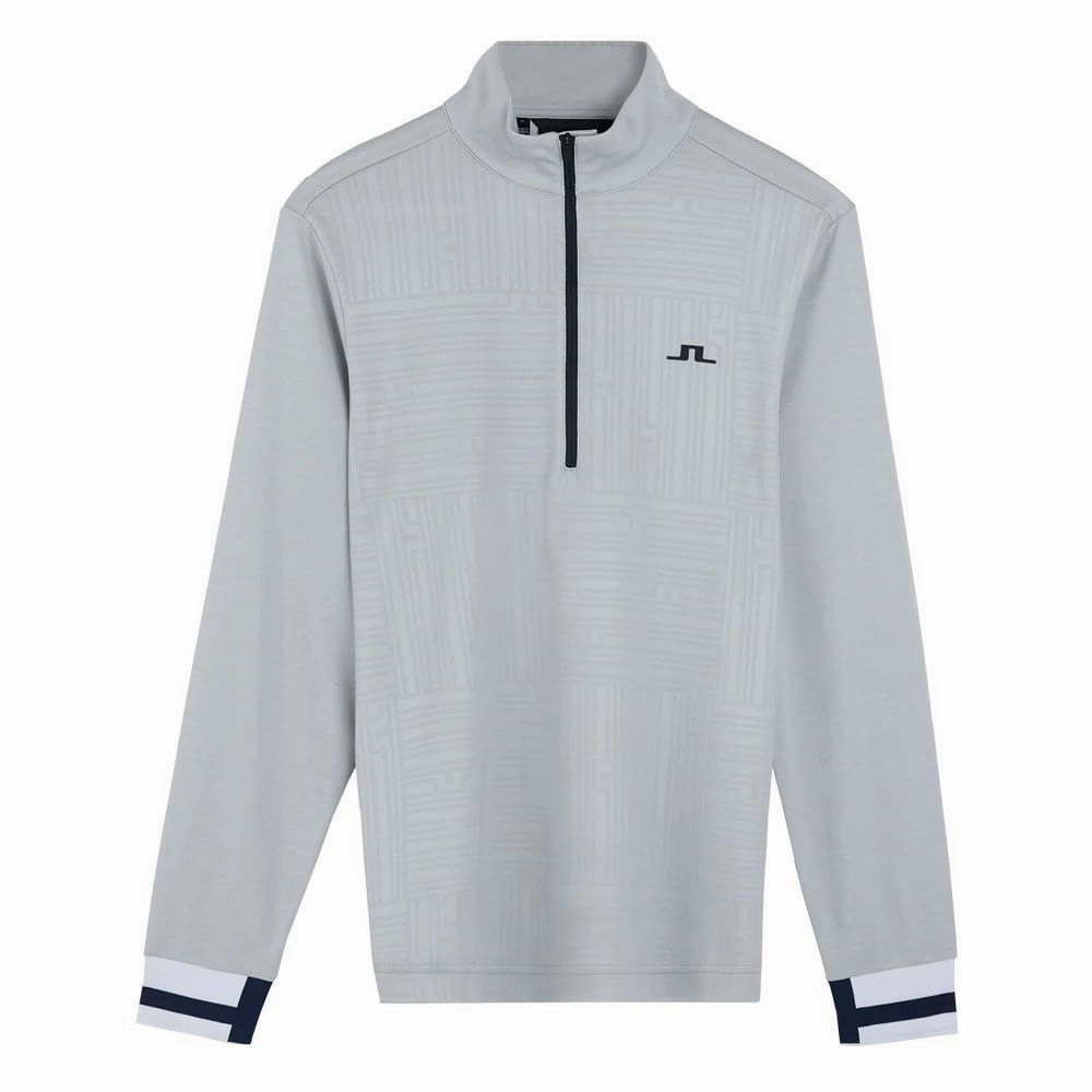 J.Lindeberg Danny Debossed Mid Layer Golf Pullover High Rise - SS23 Men FullCoverageHood