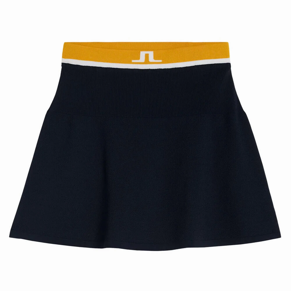 J.Lindeberg Frida Knitted Golf Skirt Citrus - SS23 Women Outfit Essence